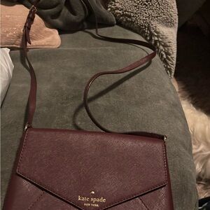 Kate Spade Maroon Crossbody Bag
